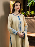 Faiza Faisal Signature Pret Dyed Embroidered Raw Silk 3Pc Suit - SERENA