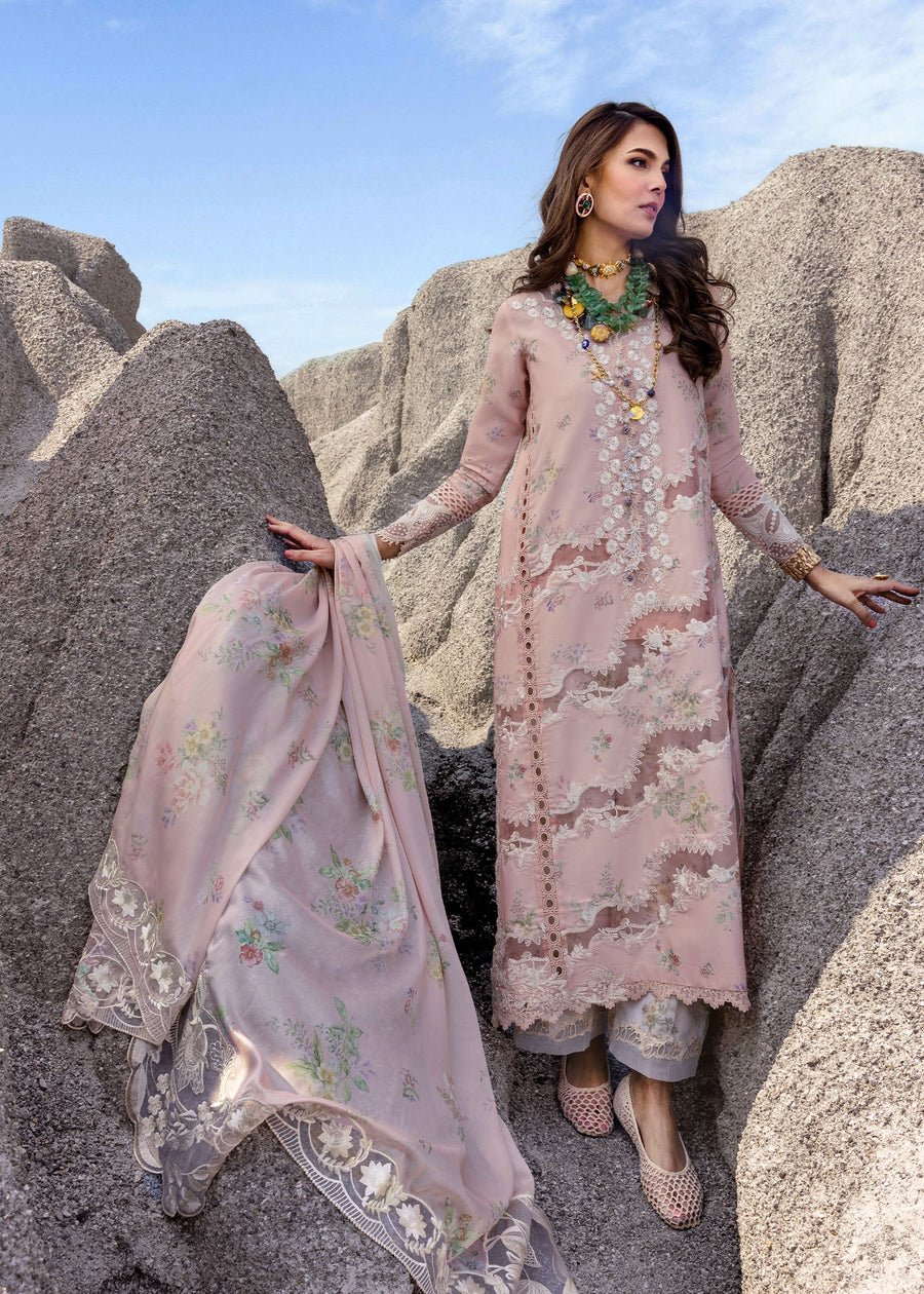 Saira Shakira Embroidered Luxury Lawn Unstitched 3Pc Suit SERENA-B