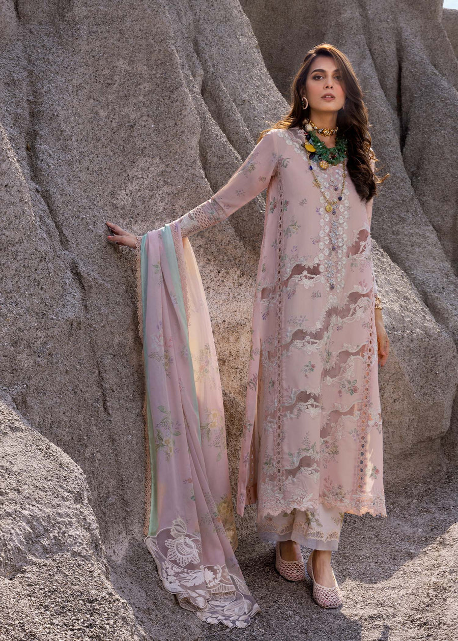 Saira Shakira Embroidered Luxury Lawn Unstitched 3Pc Suit SERENA-B