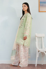 Coco by Zara Shahjahan Embroidered Lawn Unstitched 3Pc Suit D-02A SERENE