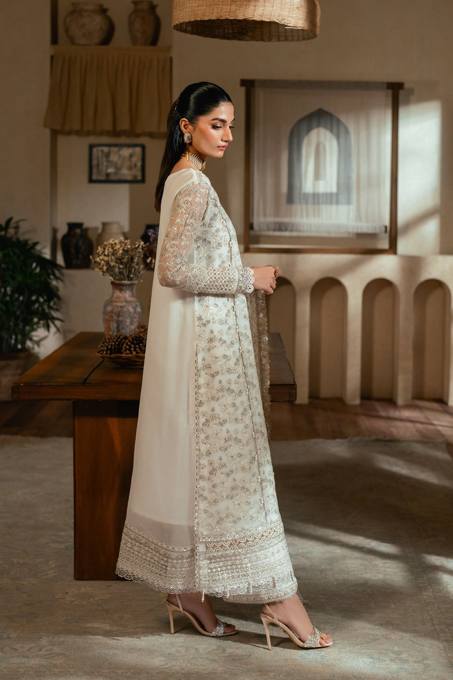 Xenia Formals Niran Embroidered Chiffon Unstitched 3Pc Suit XF-04 SERENIA