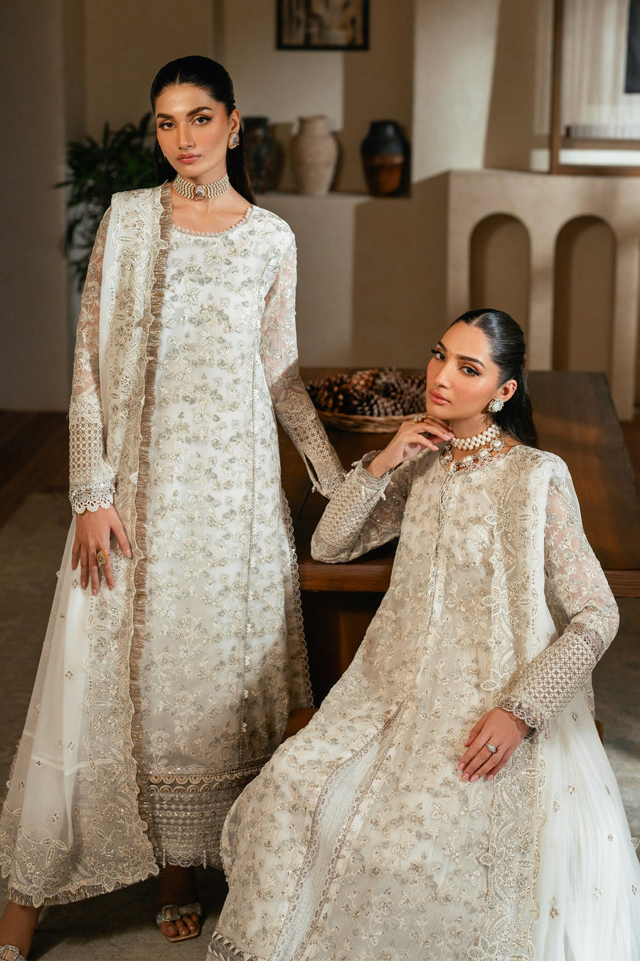 Xenia Formals Niran Embroidered Chiffon Unstitched 3Pc Suit XF-04 SERENIA