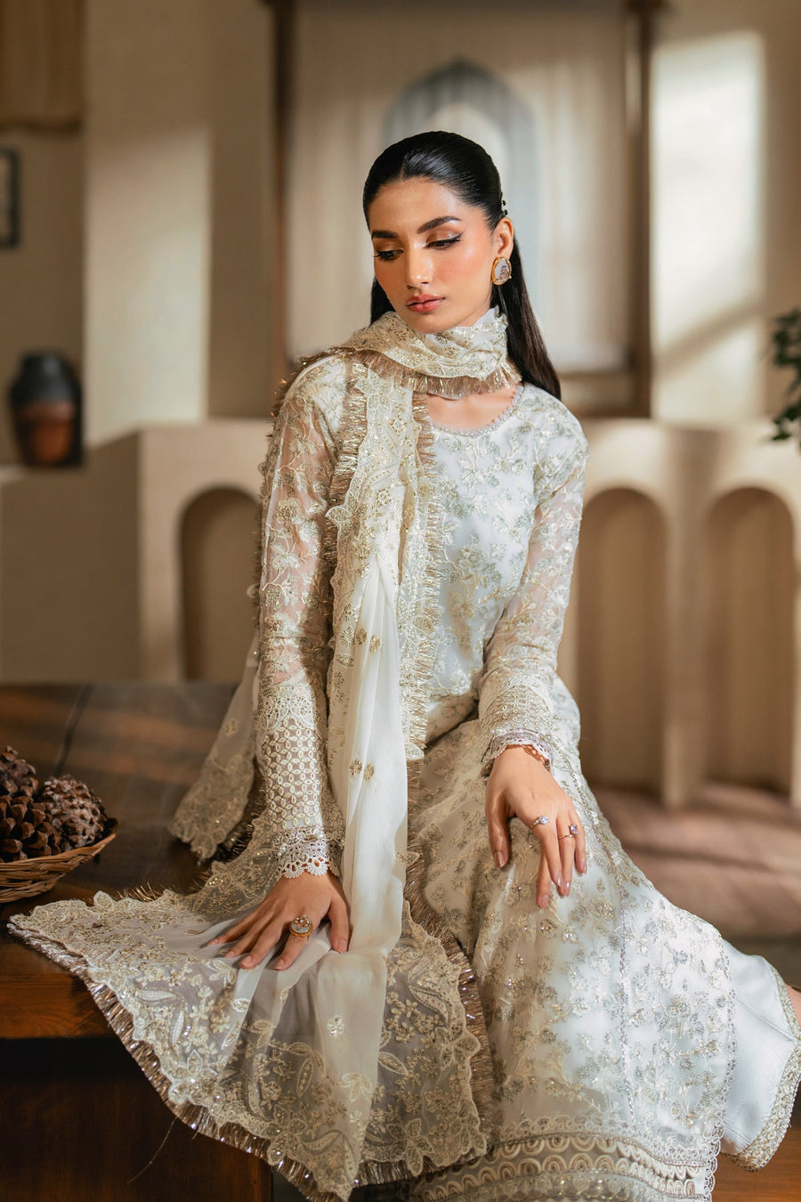 Xenia Formals Niran Embroidered Chiffon Unstitched 3Pc Suit XF-04 SERENIA