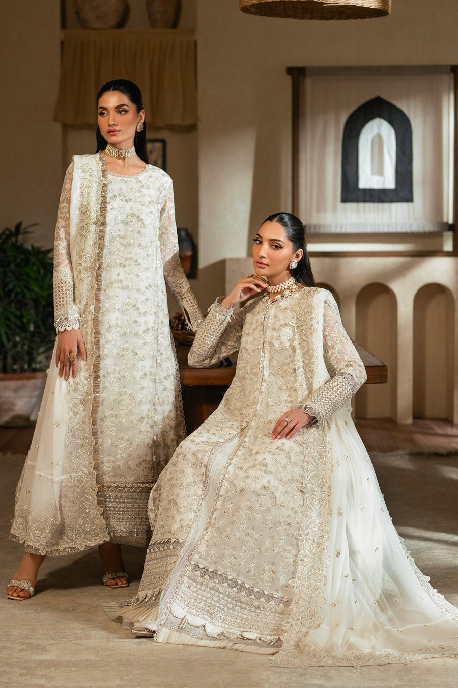 Xenia Formals Niran Embroidered Chiffon Unstitched 3Pc Suit XF-04 SERENIA