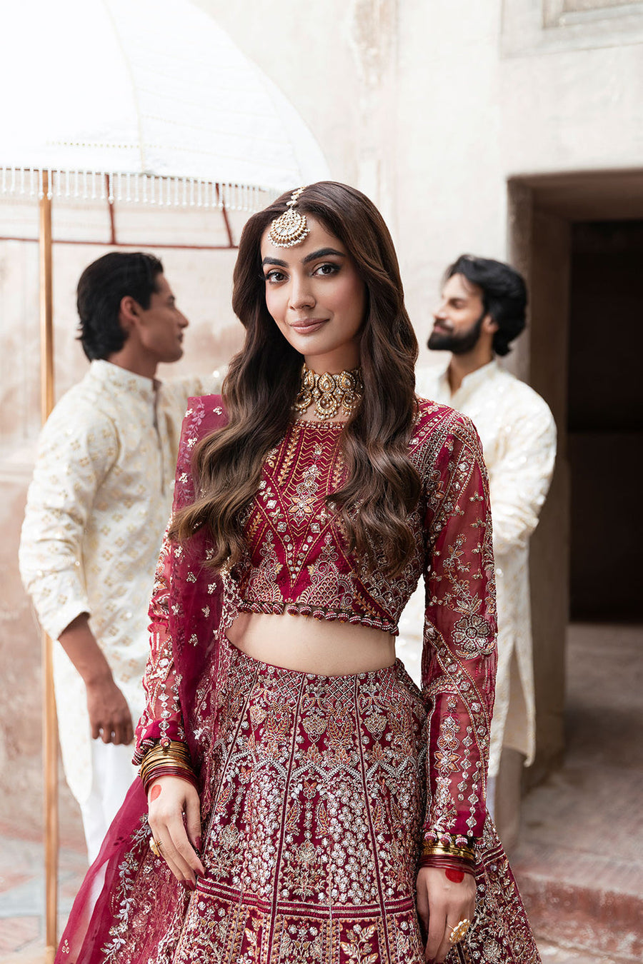 Shagna Mehfil Embroidered Organza Unstitched 3Pc Suit SF-01-GULRUKH