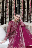 Shagna Mehfil Embroidered Organza Unstitched 3Pc Suit SF-03-MAHER