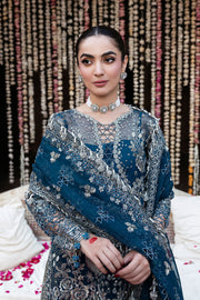 Shagna Mehfil Embroidered Organza Unstitched 3Pc Suit SF-04-SAAHIL