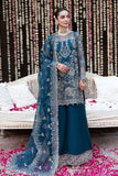Shagna Mehfil Embroidered Organza Unstitched 3Pc Suit SF-04-SAAHIL