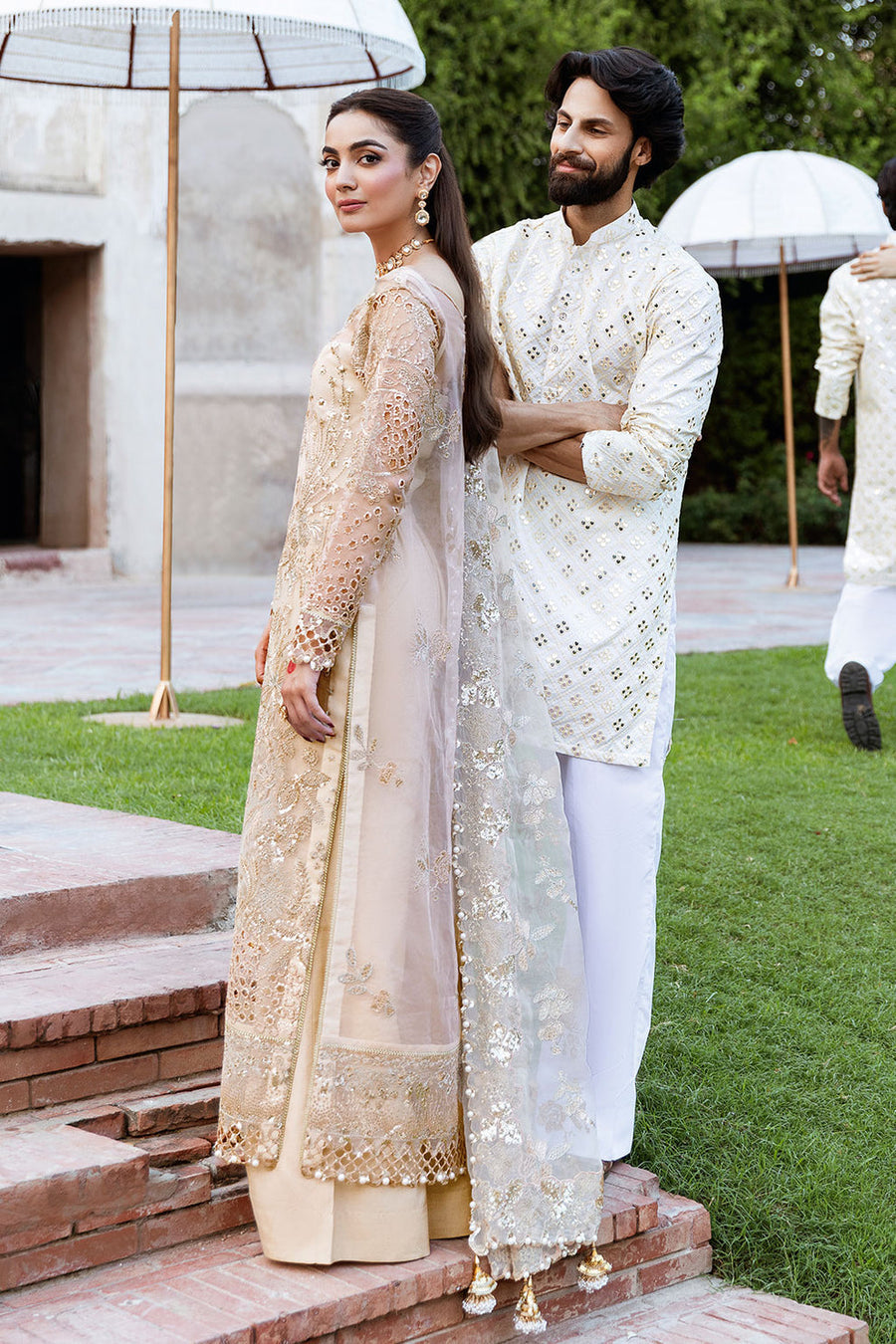 Shagna Mehfil Embroidered Organza Unstitched 3Pc Suit SF-05-SUNDAL
