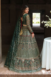 Shagna Mehfil Embroidered Organza Unstitched 3Pc Suit SF-06-YAAD