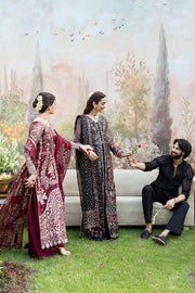 Shagna Mehfil Embroidered Organza Unstitched 3Pc Suit SF-07-AMANAT