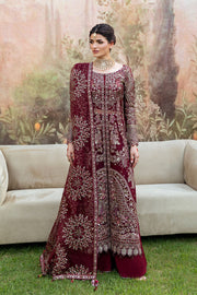 Shagna Mehfil Embroidered Organza Unstitched 3Pc Suit SF-07-AMANAT