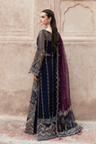 Shagna Mehfil Embroidered Organza Unstitched 3Pc Suit SF-09-NEEL