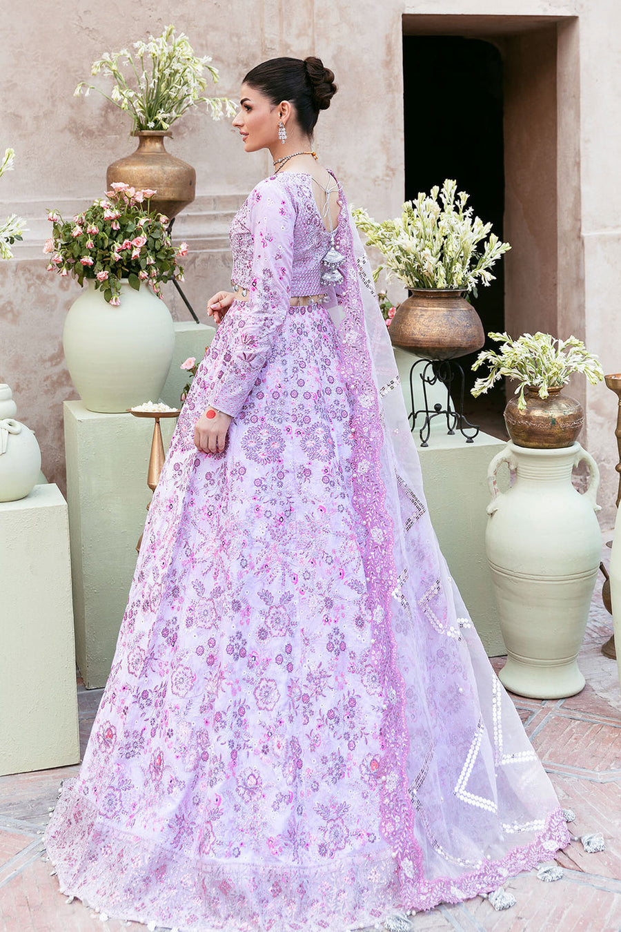 Shagna Mehfil Embroidered Raw Silk Unstitched 3Pc Suit SF-10-PANKH