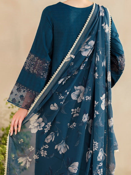 Iznik Festive Embroidered Lawn Unstitched 3Pc Suit SFL-01 Jubilance