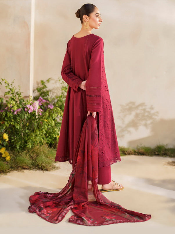 Iznik Embroidered Lawn Suits Unstitched 3 Piece IZ21F 09 Limun - Festive Collection