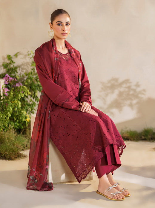Iznik Festive Embroidered Lawn Unstitched 3Pc Suit SFL-02 Enchantment