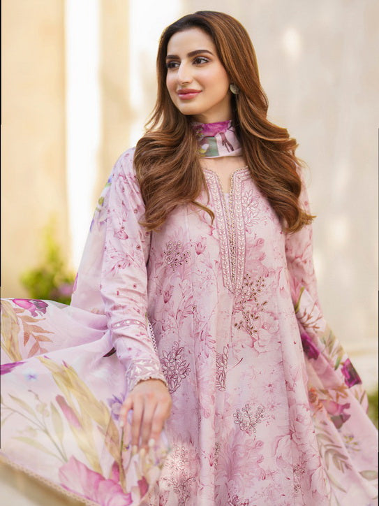 Iznik Festive Embroidered Lawn Unstitched 3Pc Suit SFL-06 Opulence