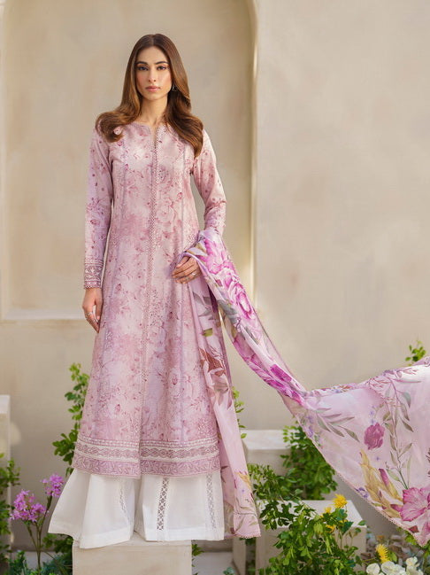 Iznik Festive Embroidered Lawn Unstitched 3Pc Suit SFL-06 Opulence