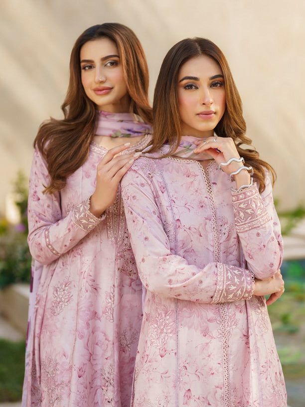 Iznik Festive Embroidered Lawn Unstitched 3Pc Suit SFL-06 Opulence