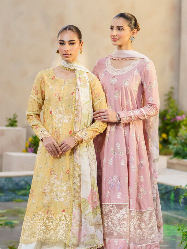 Iznik Festive Embroidered Lawn Unstitched 3Pc Suit SFL-09 Luminary