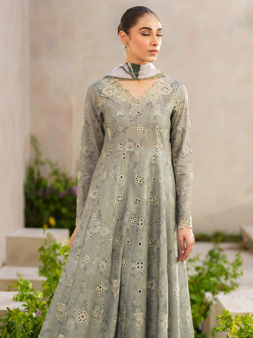 Iznik Festive Embroidered Lawn Unstitched 3Pc Suit SFL-10 Serenity