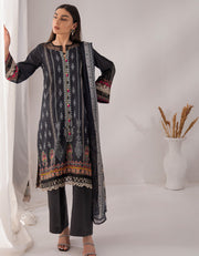 Nur by Shazme Embroidered Lawn Unstitched 3Pc Suit SH-01 AMELIA