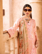 Shazme Kamari Luxury Lawn Unstitched 3Pc Suit SH-02 Mahrosh