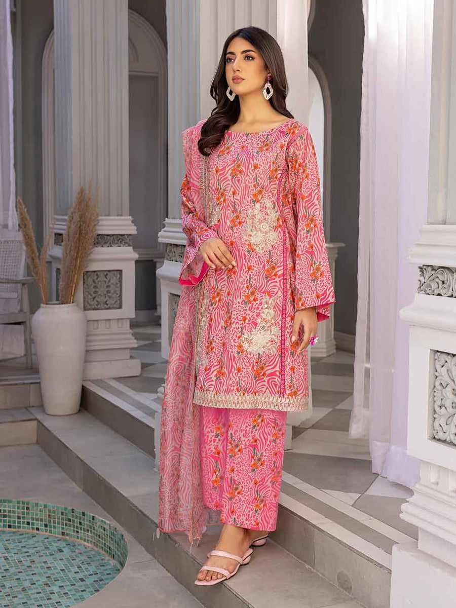Charizma Sheen Vol-02 Embroidered Lawn Unstitched 3Pc Suit SH-11