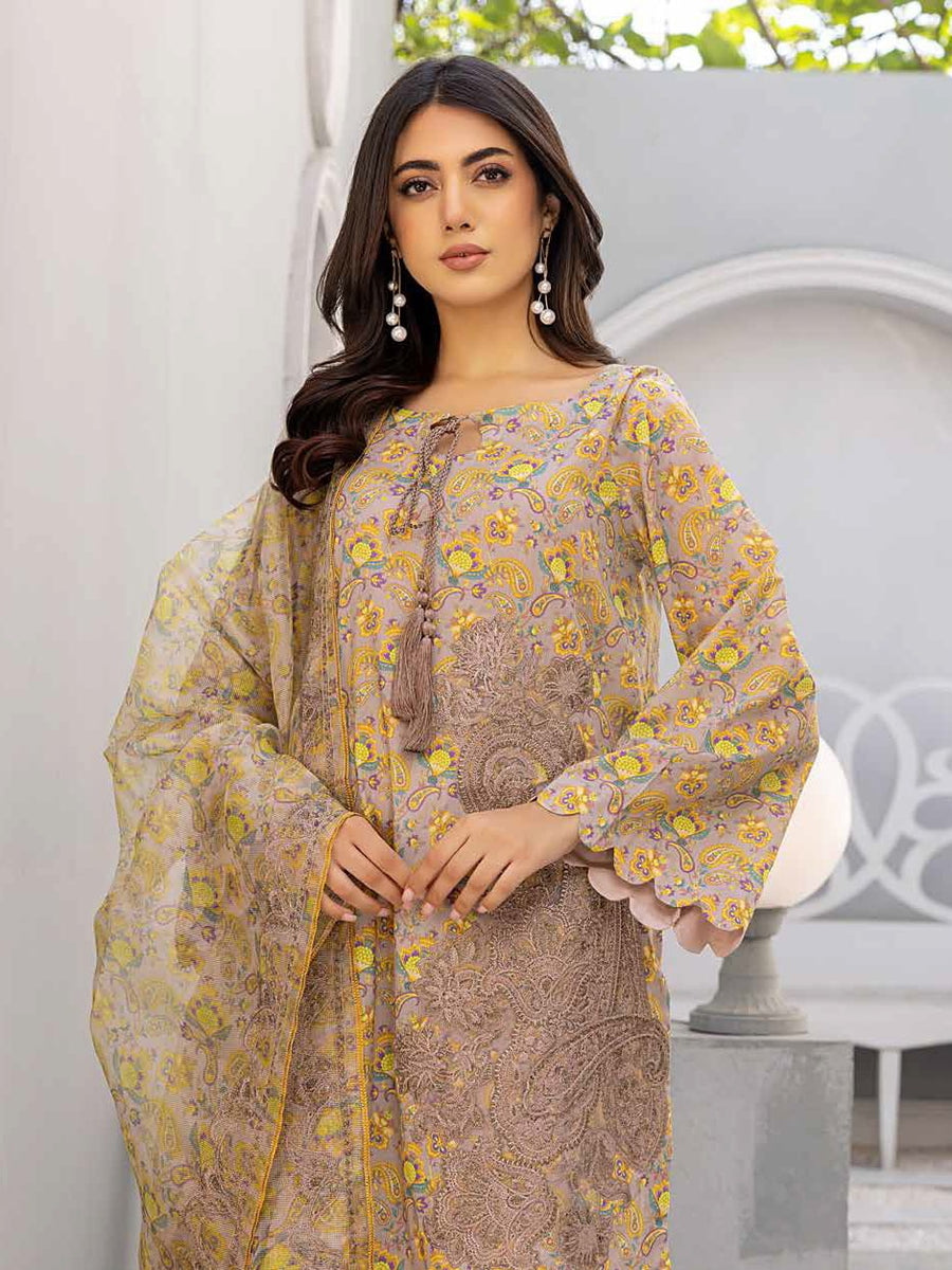 Charizma Sheen Vol-02 Embroidered Lawn Unstitched 3Pc Suit SH-17