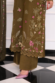 Faiza Faisal Afsana Embroidered Khaddar Unstitched 3Pc Suit - SHAB