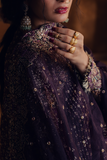 Zarposh Jahanara Festive Embroidered Organza Unstitched 3Pc Suit - SHAHZARIN