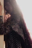 Zarposh Jahanara Festive Embroidered Organza Unstitched 3Pc Suit - SHAHZARIN