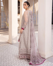 Xenia Formals Unstitched Luxury Embroidered Net 3Pc Suit - SHAIFALI