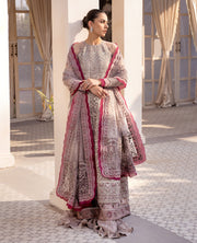 Xenia Formals Unstitched Luxury Embroidered Net 3Pc Suit - SHAIFALI