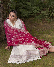 Zahra by Xenia Formals Embroidered Chiffon Unstitched 3Pc Suit D-01 SHAQRAA