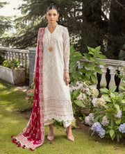 Zahra by Xenia Formals Embroidered Chiffon Unstitched 3Pc Suit D-01 SHAQRAA