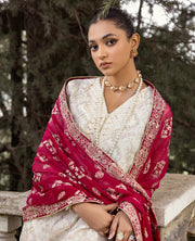 Zahra by Xenia Formals Embroidered Chiffon Unstitched 3Pc Suit D-01 SHAQRAA