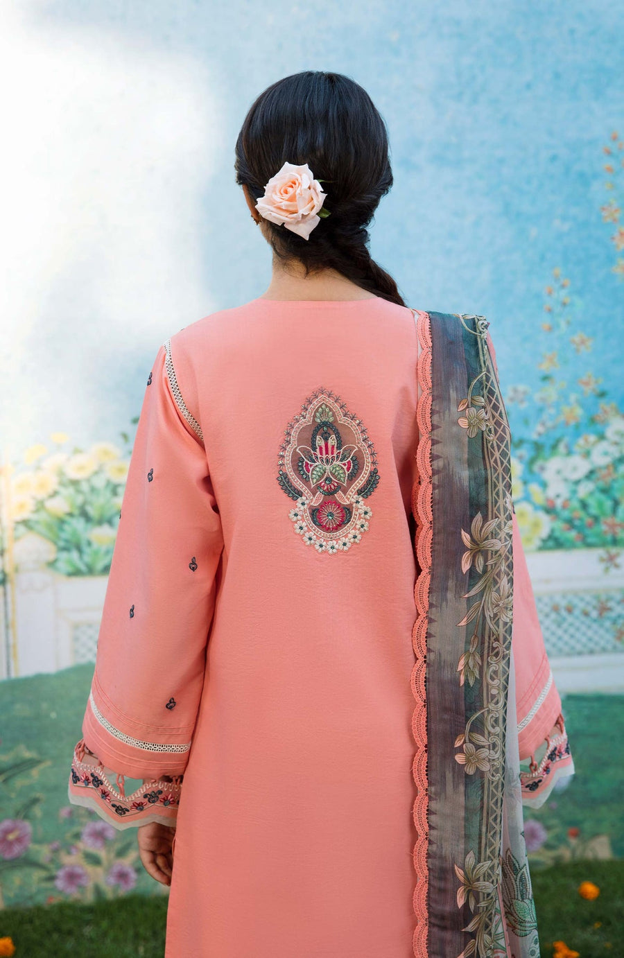 Dastaan by Seran Festive Unstitched Embroidered Lawn 3Pc Suit D-04 SHEHARZAD