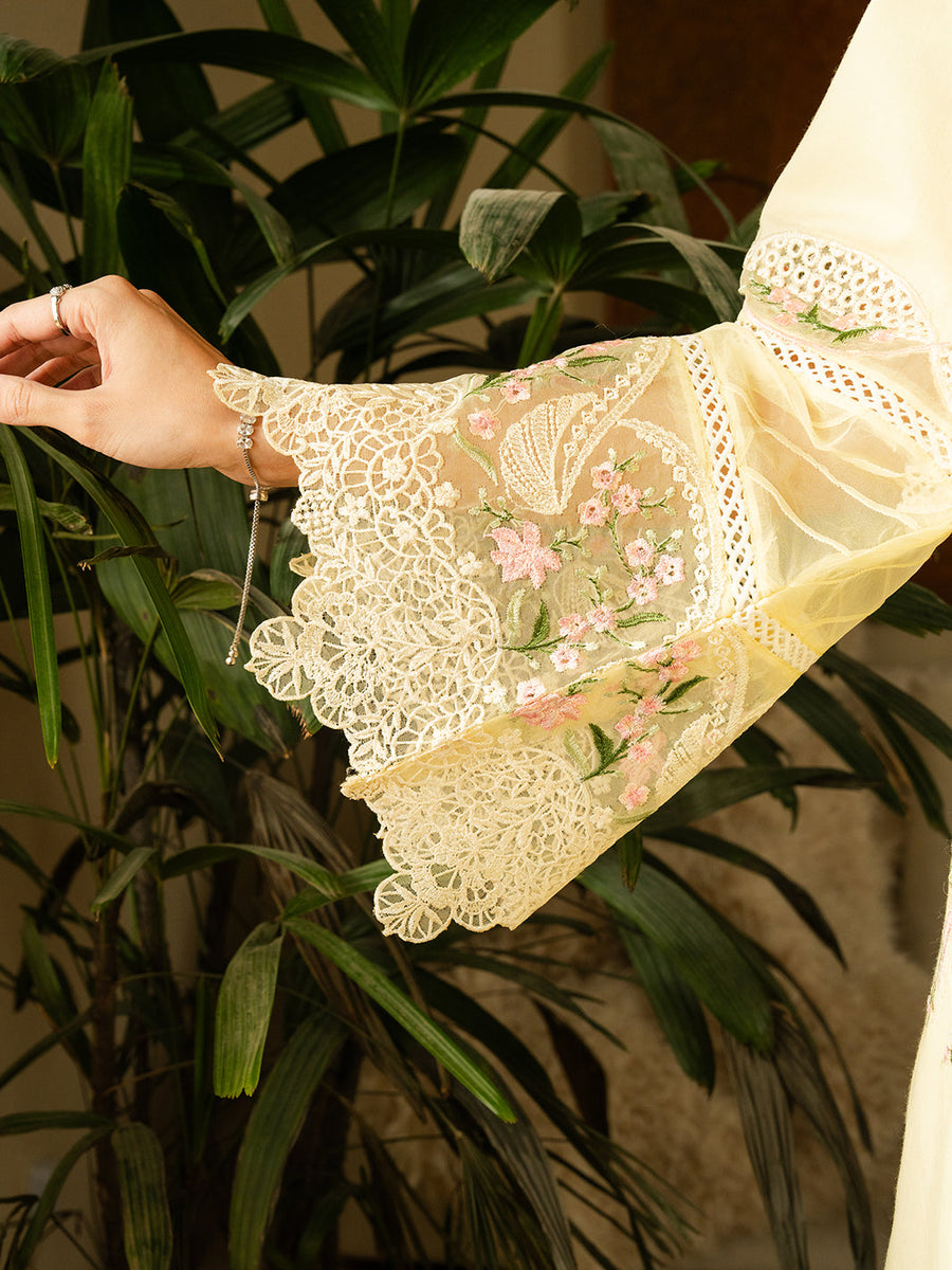 Faiza Faisal Embroidered Summer Lawn Unstitched 3Pc Suit - SHELLY