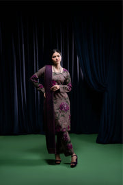Feathers Dastak Unstitched Digital Printed Dhanak 3Pc Suit - SHIREEN