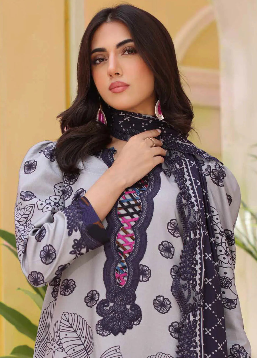 Charizma Sheen Embroidered Linen Unstitched 3Pc Suit SHW4-05