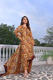Feathers Premium Printed Lawn Unstitched 3Pc Suit SHYLA-FT144