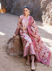 Zainab Chottani Embroidered Herringbone Unstitched 3Pc Suit D-05 Shyra