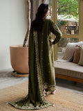 Faiza Faisal Dastaan Embroidered Khaddar Unstitched 3Pc Suit - SIENNA