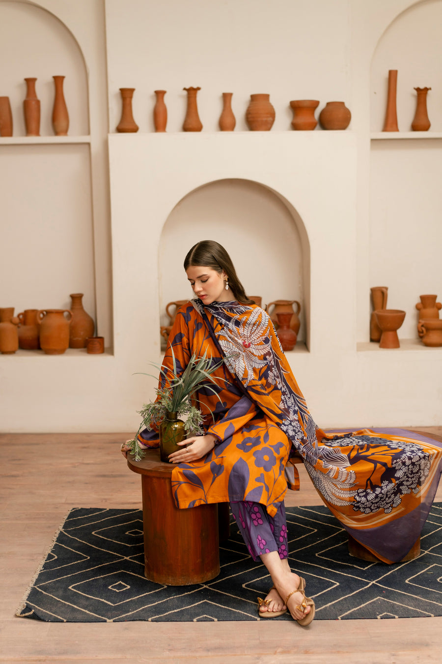 Feathers Twilight Temptations Unstitched Printed Lawn 3Pc Suit SIENNA-FT468