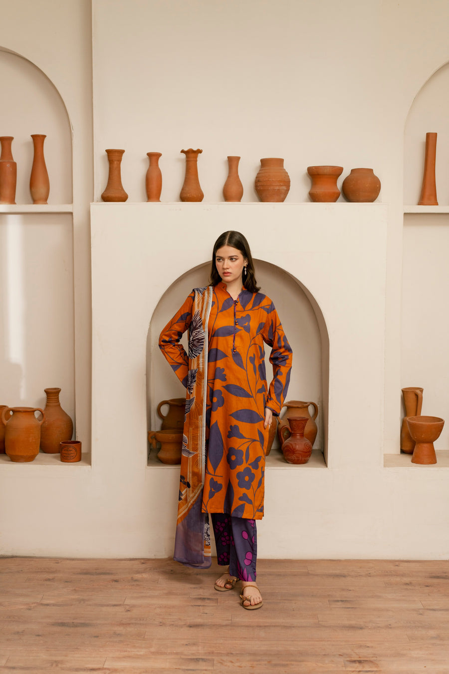 Feathers Twilight Temptations Unstitched Printed Lawn 3Pc Suit SIENNA-FT468