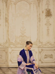 Zainab Chottani Embroidered Velvet Unstitched 3Pc Suit D-02 SIFRA