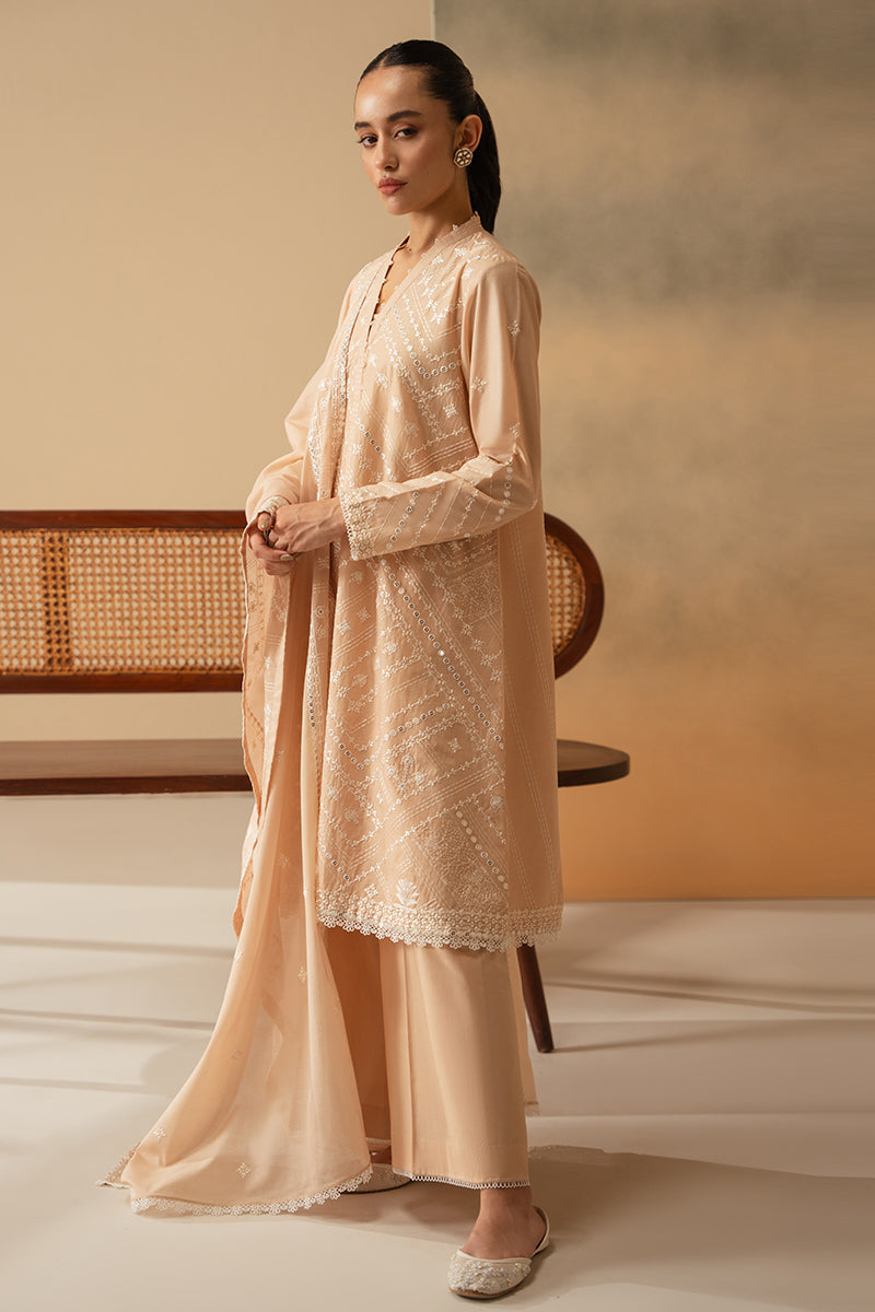 Cross Stitch Mahiri Embroidered Lawn Unstitched 3Pc Suit D-06 Silver Dust