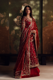 Zarposh Jahanara Festive Embroidered Organza Unstitched 3Pc Suit - SITARA